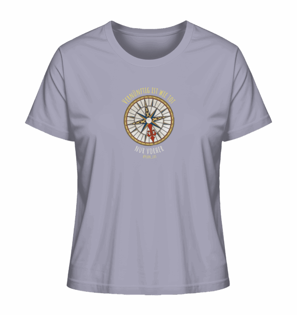 Vernünftig ist wie tot, nur vorher. - Ladies Organic Shirt – Bild 6