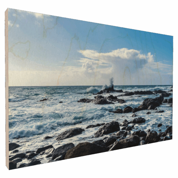 La Gomera, Atlantik - Fotodruck auf Holz 15x10cm