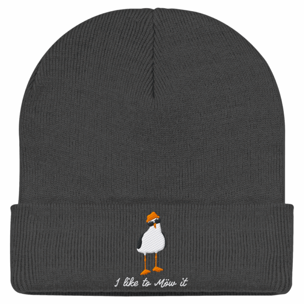 I like to Möw it - Classic Beanie (Stick) – Bild 2