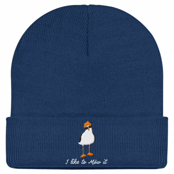 I like to Möw it - Classic Beanie (Stick) – Bild 4