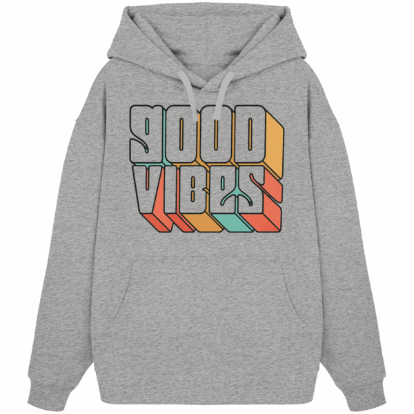 GOOD VIBES - Organic Oversize Hoodie – Bild 6