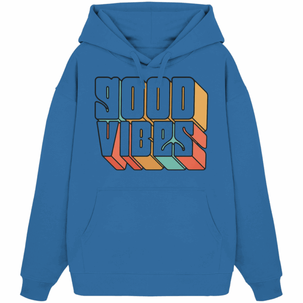 GOOD VIBES - Organic Oversize Hoodie – Bild 3