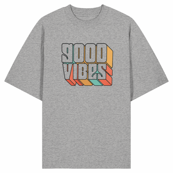GOOD VIBES - Organic Oversize Shirt – Bild 5