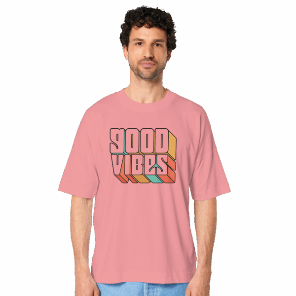 GOOD VIBES - Organic Oversize Shirt